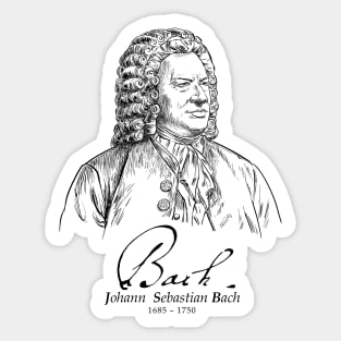 Bach,German,musician,Classical Sticker